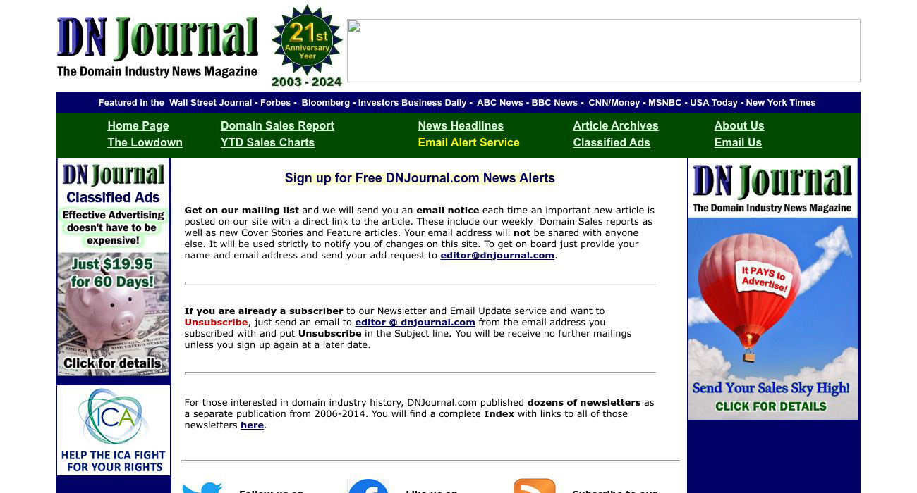 DNJournal Newsletter